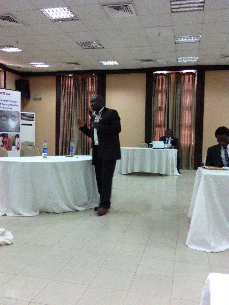 Development Media Expert, Lanre Arogundade during his lecture